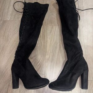 Elegant Black Over the Knee Boots